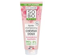 SO'BIO ETIC - Après-Shampoing Démêlant Hydratant, Douceur Au Lait D'Amande Bio Sans Silicone, 200 mL - Lot De 3