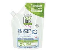 So'Bio Étic Gel Lavant Très Doux Bébé Corps Et Cheveux Peaux Sensibles Bio Eco-Recharge 500ml