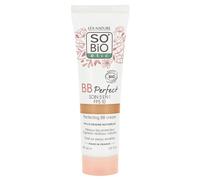 SO'BIO ÉTIC BB Crème Teinte Medium Claire (22) SPF10 Bio - Soin 5 en 1 - Format 30 mL - Texture onctueuse - Hibiscus bio - Peaux sensibles - Fabriqué en France - Lot de 2