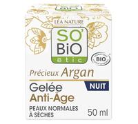 SO'BIO ETIC - Crème Gelée Anti-Âge Nuit Précieux Argan Bio, Pot 40 mL - Lot De 1