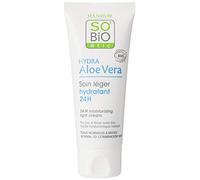 SO'BIO ETIC Crème légère 24H acide hyaluronique-aloe 50 ml BIO, noir, standard