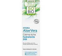 So'Bio Étic Hydra Aloe Vera Crème Riche Hydratante 24h Peaux Normales À Sèches Bio 50ml