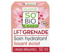 SO'BIO ETIC - Crème Visage Hydratante et Lissante, Éclat Naturel à la Grenade Bio (50 mL) - Le lot de 2