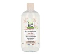 SO'BiO étic - Eau micellaire lactée - Mon Lait d'Ânesse - Tous types de peaux - Certifié Cosmebio - Flacon de 500 ml