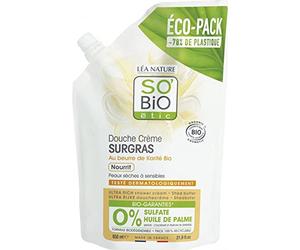 So'Bio Étic Ecopack douche crème surgras, au beurre de Karité bio 650 ml