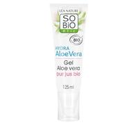 SO'BIO ETIC - Gel Crème Hydratant Apaisant au Jus d'Aloe Vera Bio, Texture Fraîche (Tube 125 mL) - Le lot de 3
