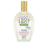 SO'BIO ETIC - Huile Corps Peau Sèche Adoucissante Et Assouplissante, 100% D'Origine Naturelle Amande Douce, 50 mL - Lot De 3