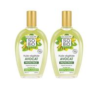 SO'BiO étic | Huile Végétale d’Avocat | Nourrit - Protège | Visage, Corps & Cheveux | 100% d’origine naturelle | Bio & Vegan | Made in France | 2x50 ml