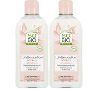 So'Bio étic - Lait démaquillant soyeux, Lait d'ânesse bio, tous types de peaux 200ml (Lot de 2)
