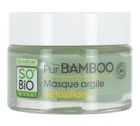 So'Bio Étic Masque argile détoxifiant, tous types de peaux, Pur Bamboo 50 ml