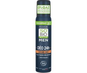 So'Bio Étic Men Déo 24h Anti-Traces Cèdre Tous Types De Peaux Bio Spray 100ml