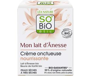 So'Bio Étic Mon Lait D'Ânesse Crème Onctueuse Nourrissante Peaux Sèches À Très Sèches Pot 50ml
