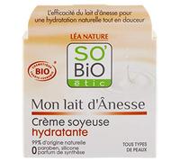 So'Bio Étic Mon Lait D'Ânesse Crème Soyeuse Hydratante Tous Types De Peaux Pot 50ml