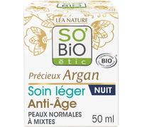 So'Bio Étic Précieux Argan Soin Léger Anti-Âge Nuit Peaux Normales À Mixtes Bio 50ml