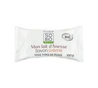 SO'BiO étic - Savon crème Bio - Mon Lait d'Ânesse - Tous types de peaux - Certifié Cosmebio - Savon de 100 g