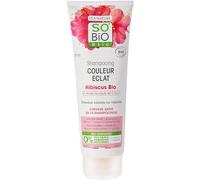 So'Bio Étic Shampooing cheveux colorés ou méchés, Hibiscus bio & Acide laurique de Coco 250 ml