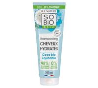 SO'BIO ETIC - Shampooing Hydratant Douceur Noix De Coco Bio Équitable, Soin Sans Silicone, 250 mL - Lot De 3