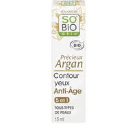 SO'BIO ETIC - Soin Anti-Âge Précieux pour Yeux et Lèvres, Hydratation Riche à l’Argan Bio (15 mL) - vendu par unité