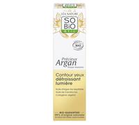 SO'BIO ETIC - Soin Regard Lissant Anti-âge à l’Argan Bio, Éclat et Fermeté, Tube 15 mL - Lot De 2