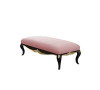 SOBOLON Banc d'extrémité de lit en cuir - Bout de lit rectangulaire - Avec sac souple - Coussin épais - Tabouret de lit de style européen - Ottoman pour bout de lit