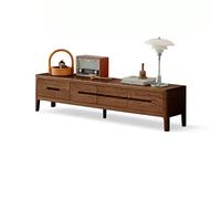 SOBOLON Meuble TV avec 4 tiroirs - Meuble de rangement pour salon européen - 180,4 x 35,2 x 40 cm