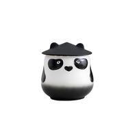SOBOLON Récipient à sucre Panda Warrior Tea Can Ménage en céramique résistant à l'humidité Petit récipient créatif mignon scellé café
