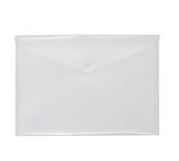 SOBRE PP TRANSLUCIDO CUARTO ECOPLAS CON CIERRRE DE BROCHE DE PLASTICO CRISTAL - GRAFOPLAS