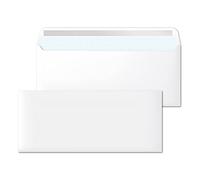 Sobres de Papel, Sobre Blanco Americano Sin Ventana, Medida 220 x 110 mm, Sobres Papel Blancos para Cartas y Documentos, Sobres 90 g/m² con Cierre Autoadhesivo · m-office (25 uds)