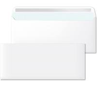 Sobres De Papel, Sobre Blanco Americano Sin Ventana, Medida 220 X 110 Mm, Sobres Papel Blancos Para Cartas Y Documentos, Sobres 90 G/M² Con Cierre Autoadhesivo · (100 Uds)