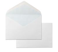 Sobres de Papel, Sobre Papel color Blanco, Sobre Oficio Prolongado 145 x 200 mm, Sobre de Papel Blanco con Cierre Engomado para Invitaciones, Envíos o Almacenaje · m-office (250 uds, 145x200mm)
