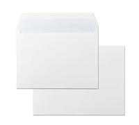 Sobres de Papel, Sobre Papel color Blanco, Sobre Tamaño DIN C4 229 x 324 mm, Sobre Papel con Cierre Tira de Silicona para Documentos, Envíos o Almacenaje · m-office (1000 uds, 229x324mm)