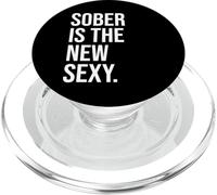 Sobriety Anniversary Sober is The New Sexy & Sober Recovery PopSockets PopGrip pour MagSafe