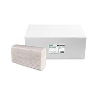 Sobsy ® Lot de 3750 serviettes en papier recyclé, 2 épaisseurs, 20,5 x 24 cm pliées en 8 cm, 3750 feuilles - Serviettes en papier de qualité supérieure, 100% papier recyclé, jetables pour