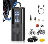 Sobtoe Compresseur à Air Portatif, 20000mAh180PSI Gonfleur Pneus Voiture 4X gonfleur pneus voiture sans fil, Pompe a Velo Electrique,Affichage Numérique Lumière LED pour Pneus de Moto, Voiture,etc