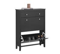 SoBuy Armoire Chaussures avec 2 abattants 80x25x108cm pour entrée