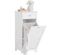 SoBuy armoire de salle de bain, armoire de salle de bain, armoire de salle de bain étroite, armoire basse, armoire à tiroirs, armoire de stockage à mi-hauteur