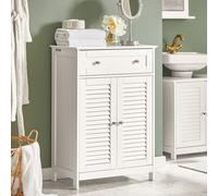 SoBuy Armoire de salle de bain Commode de salle de bain Sideboard Flurschrank FRG238-W