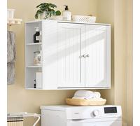 SoBuy Armoire suspendue Armoire de salle de bains Armoire murale Armoire à pharmacie Armoire de cuisine Meuble de salle de bains Blanc LHT env. 75x60x30cm BZR188-W