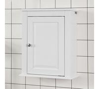 SoBuy Armoire suspendue avec une porte Armoire murale,Armoire à pharmacie FRG203-W
