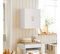 SoBuy® Armoire suspendue de salle de bain avec deux portes,armoire de bain,armoire à pharmacie,FRG231-W