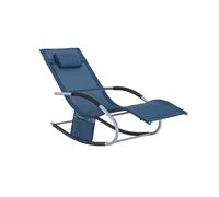 SoBuy Bain de Soleil avec Coussin 150x63x87cm Capacité 150kg Jardin