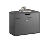 SoBuy Banc à Chaussures Meuble Chaussures Commode à Chaussures Meuble d’entrée 1 abattant avec Assise Rabattable Coussin Rembourrée - 60x30x50 cm, FSR95-HG