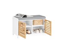 SoBuy Banc Chaussures avec 2 Portes 71x35x43cm pour entrée