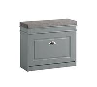 SoBuy Banc à chaussures FSR82-K – armoire à rabat avec coussin, 60x51x24 cm, gris