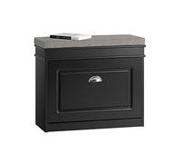 SoBuy Armoire à chaussures FSR82-K avec rabat et coussin de siège env. 60x51x24 cm noir