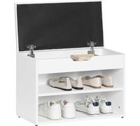 SoBuy Banc de chaussures Banc de chaussures Étagère à chaussures Armoire à chaussures Coffre à chaussures FSR25-W