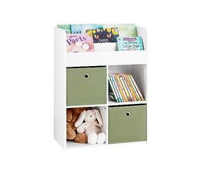 SoBuy Bibliothèque Enfant 3 Étagères Charge Max. 55kg 60x34x80cm