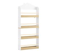 SoBuy Bibliothèque Enfant 4 Niveaux Blanc 60x15x130.5 cm