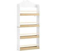 SoBuy Bibliothèque Enfant 4 Niveaux Blanc 60x15x130.5 cm