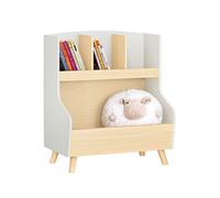 SoBuy Bibliothèque Enfant Étagère de Rangement Jouets pour Enfants Étagère à Livres pour Garçon, Fille, pour Chambre d'enfant et Salle de Jeux, 60 x 37 x 68 cm, KMB105-HG